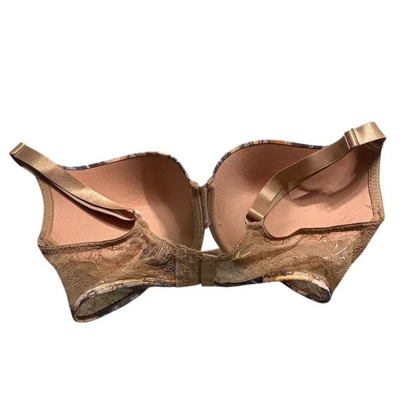 RACHEL Rachel Roy Curvy Collection Multicolor Patterned Bra Size 38DD - Picture 2 of 7